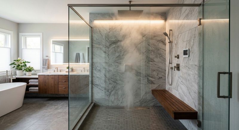Granite Shower Installation in Bulverde, TX